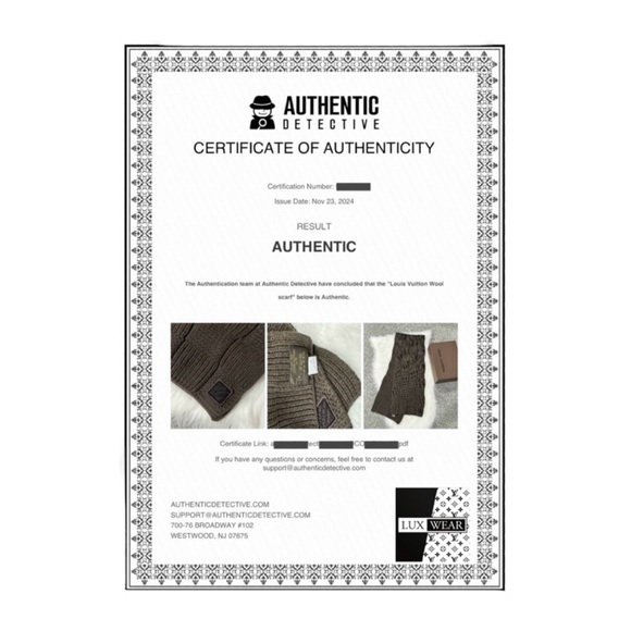 Louis Vuitton Damier Ebene Wool Scarf ✨ - Picture 4 of 10